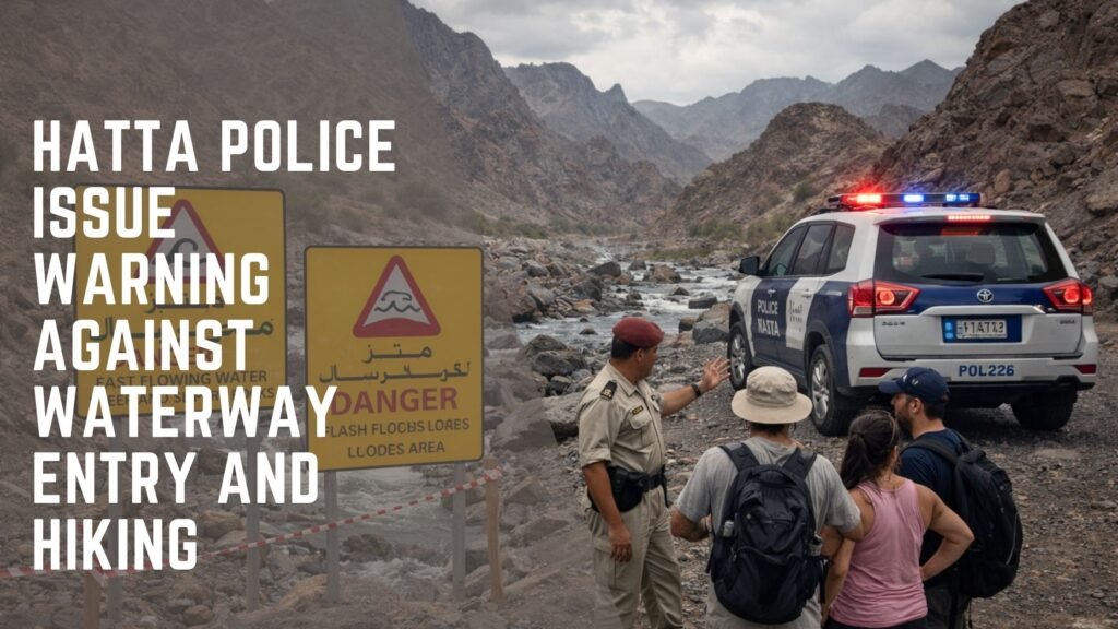 Hatta Police Issue Warning Against Waterway Entry and Hiking