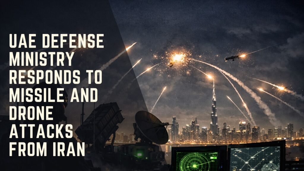 UAE Defense Ministry Responds to Missile and Drone Attacks from Iran