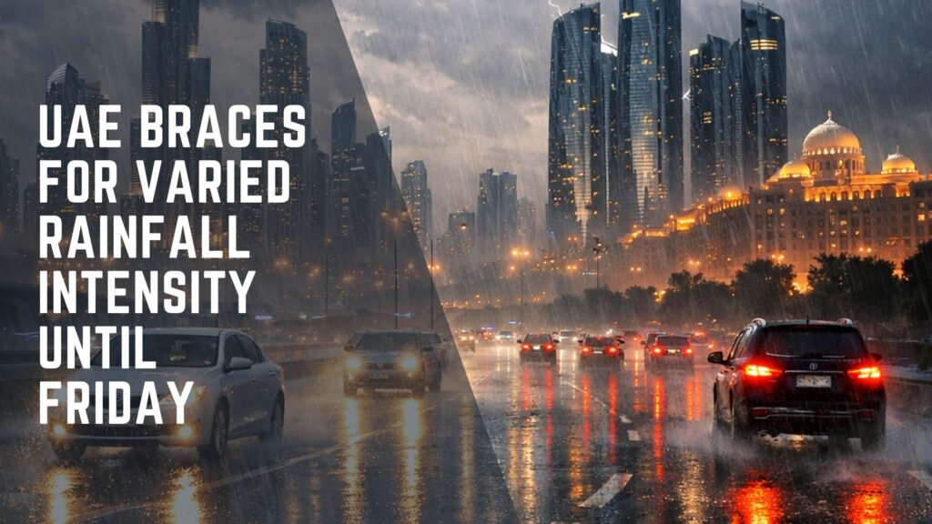 UAE Braces for Varied Rainfall Intensity Until Friday