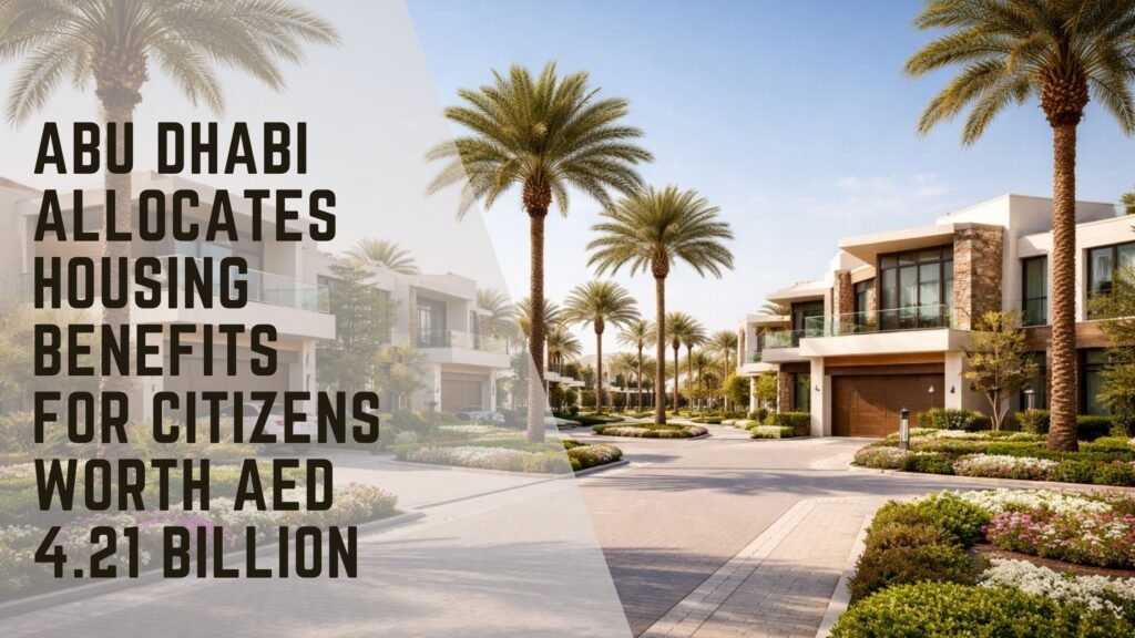 Abu Dhabi Allocates Housing Benefits for Citizens Worth AED 4.21 Billion
