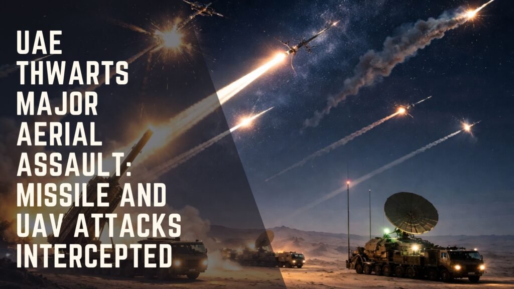 UAE Thwarts Major Aerial Assault: Missile and UAV Attacks Intercepted
