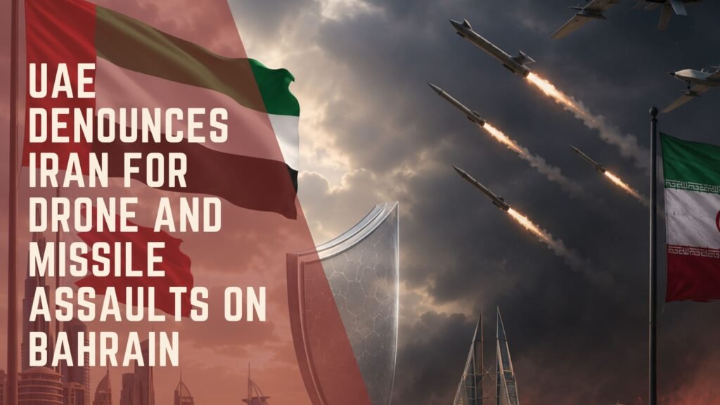 UAE Denounces Iran for Drone and Missile Assaults on Bahrain