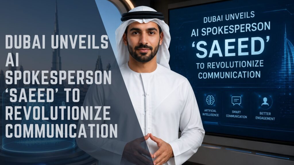 Dubai AI spokesperson Saeed