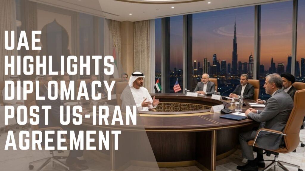UAE diplomacy after US-Iran agreement
