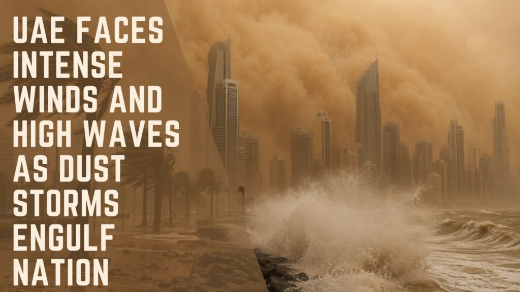 UAE Faces Intense Winds and High Waves as Dust Storms Engulf Nation