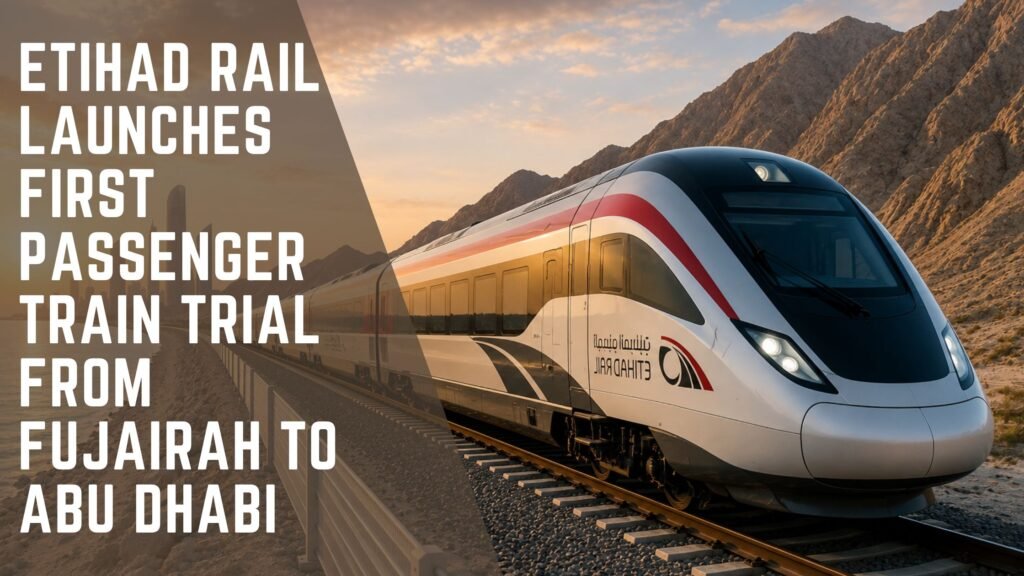 Etihad Rail Passenger Train Trial