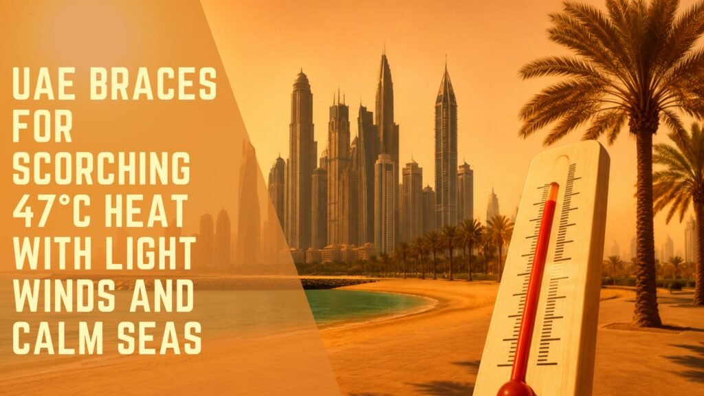 UAE Braces for Scorching 47°C Heat with Light Winds and Calm Seas