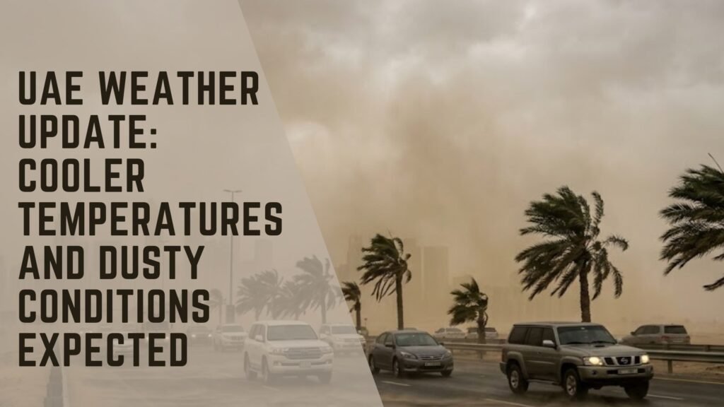 UAE Weather Update: Cooler Temperatures and Dusty Conditions Expected