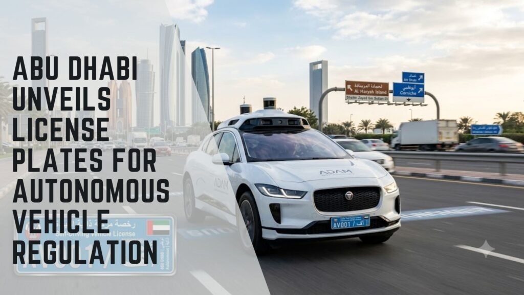 Abu Dhabi autonomous vehicle license plates