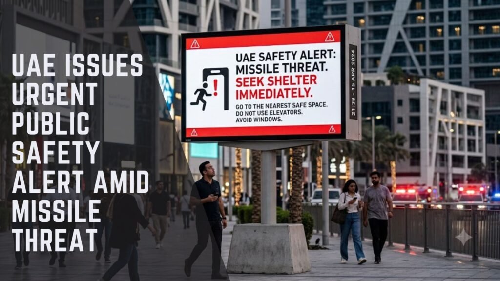 UAE missile threat public safety alert