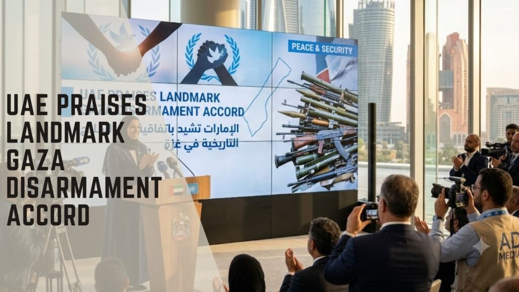 UAE Gaza disarmament accord