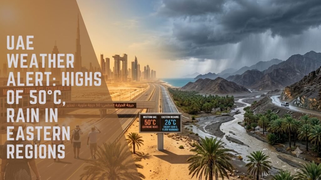 UAE Weather Alert: Highs of 50°C, Rain in Eastern Regions