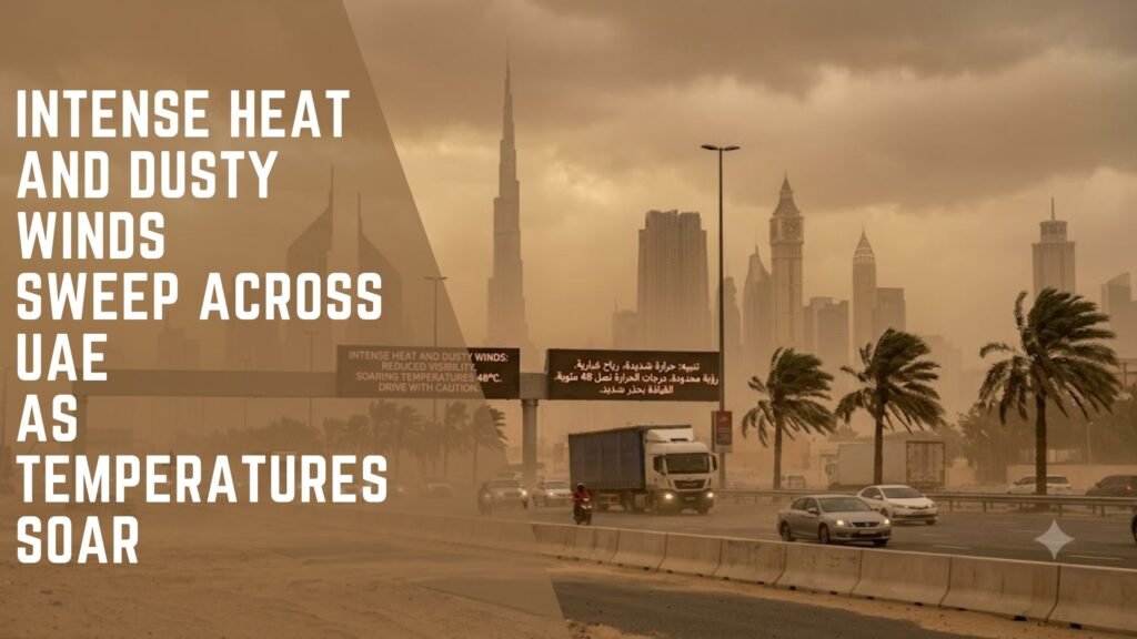 Intense Heat and Dusty Winds Sweep Across UAE as Temperatures Soar