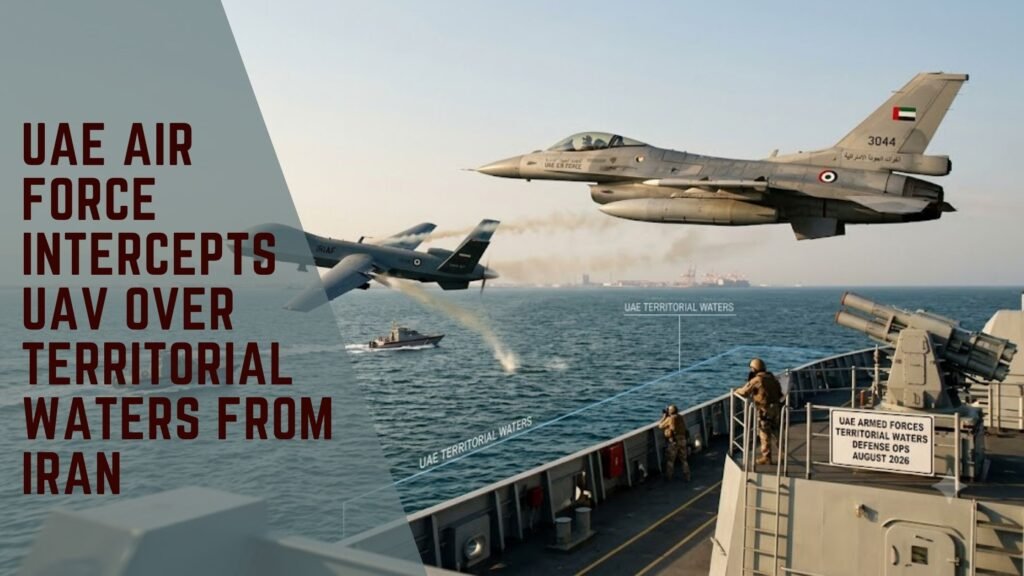 UAE Air Force Intercepts UAV Over Territorial Waters from Iran