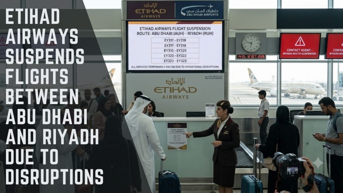 Etihad Airways flights suspension Abu Dhabi Riyadh
